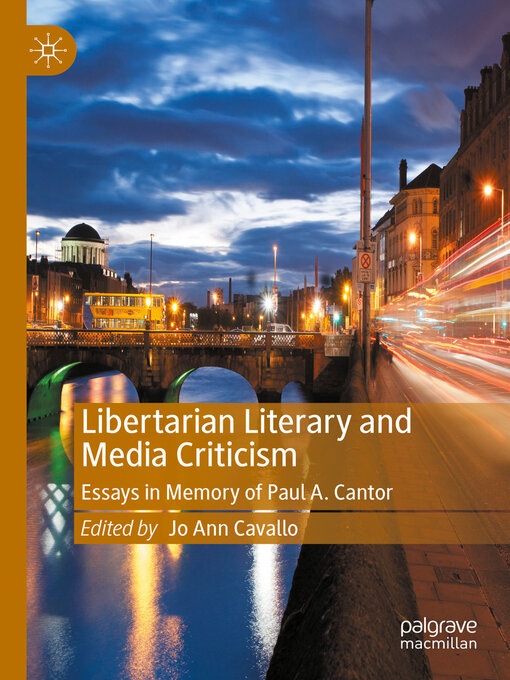 Title details for Libertarian Literary and Media Criticism by Jo Ann Cavallo - Available
